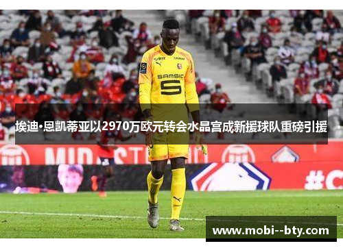 埃迪·恩凯蒂亚以2970万欧元转会水晶宫成新援球队重磅引援 埃迪·恩凯蒂亚以2970万欧元转会水晶宫成新援球队重磅引援